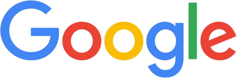 Google logo with multicoloured letters: blue, red, yellow, and green.